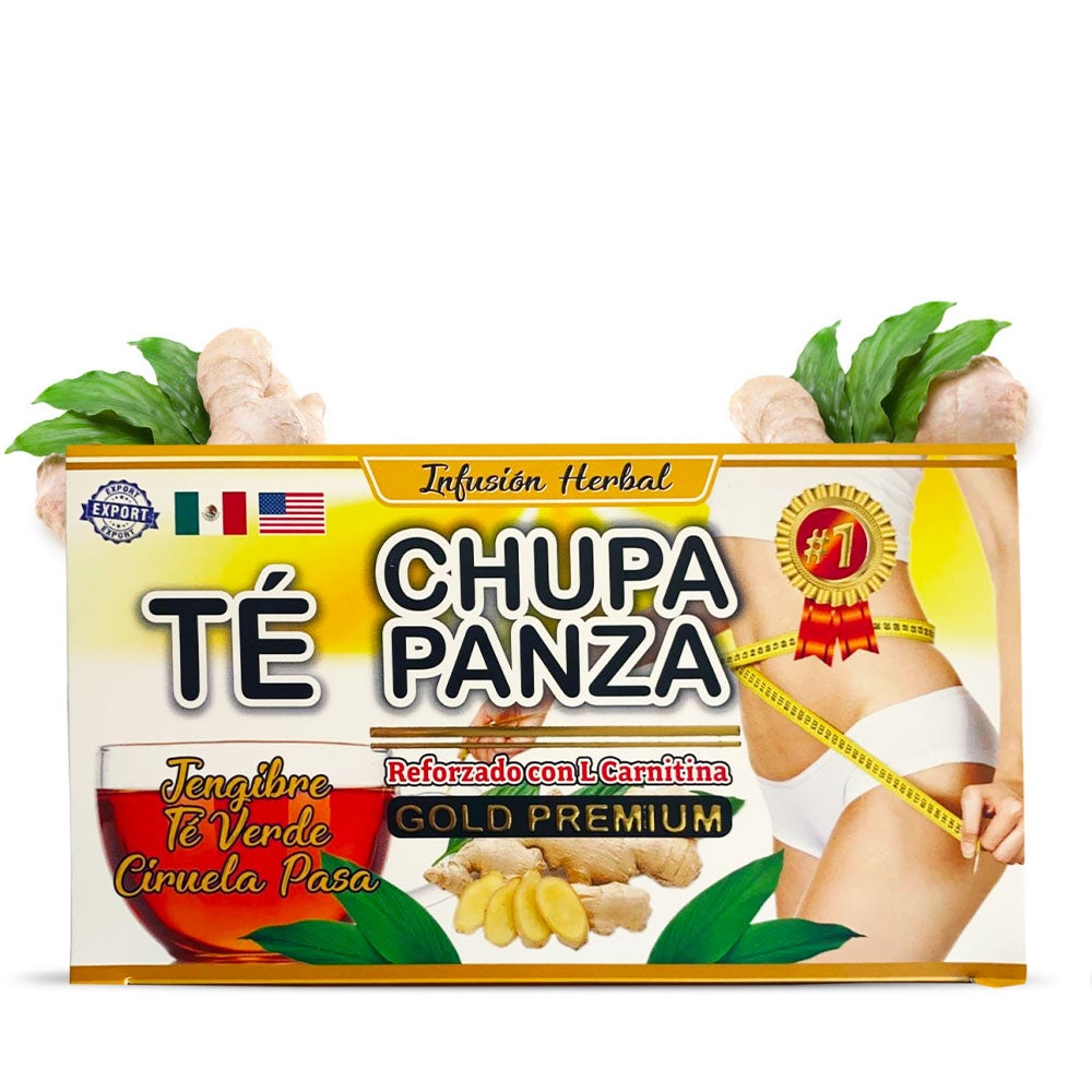 Chupa Panza Té Jengibre, Té Verde y Ciruela Pasa Reforzado con L. Carn