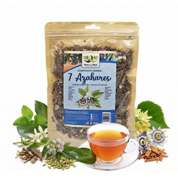 Compuesto Herbal 7 Azahares 7 Blossoms Herbal Compound 100% Natural Wild Crafted 4 oz. (Copy)