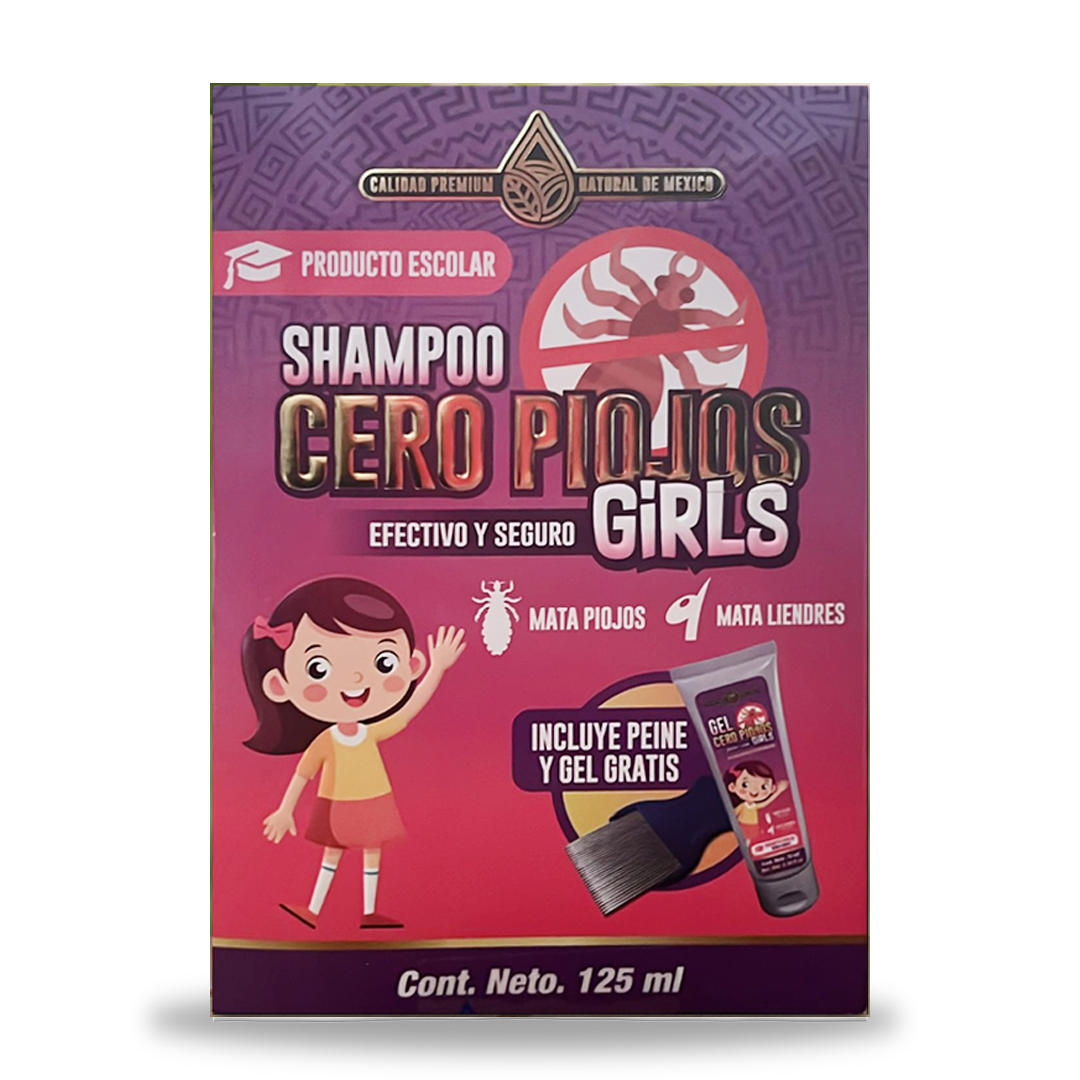 Shampoo Cero Pijos Girls 125ml Peine y Gel Gratis