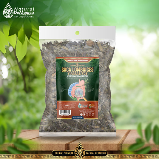 Compuesto Herbal Lombrices 4 onzas Te Tea 4 Oz.