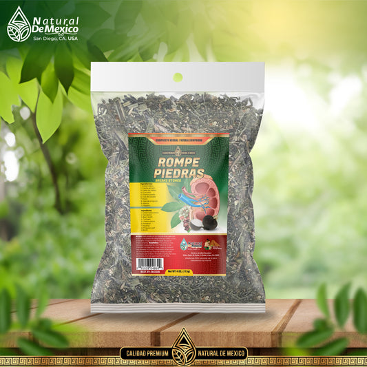 Compuesto Herbal Rompe Piedras en la Vesicula o Riñones Rinones Stone Breaker 4 Oz. Tea