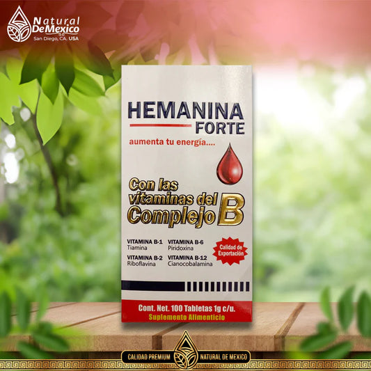 Suplemento Basico Hemania Forte Vitaminas Complejo B 100 Tabletas