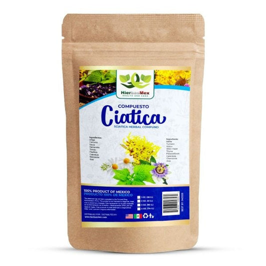 Compuesto Herbal Ciatica Sciatic Herbal Compound 100% Natural Wild Crafted
