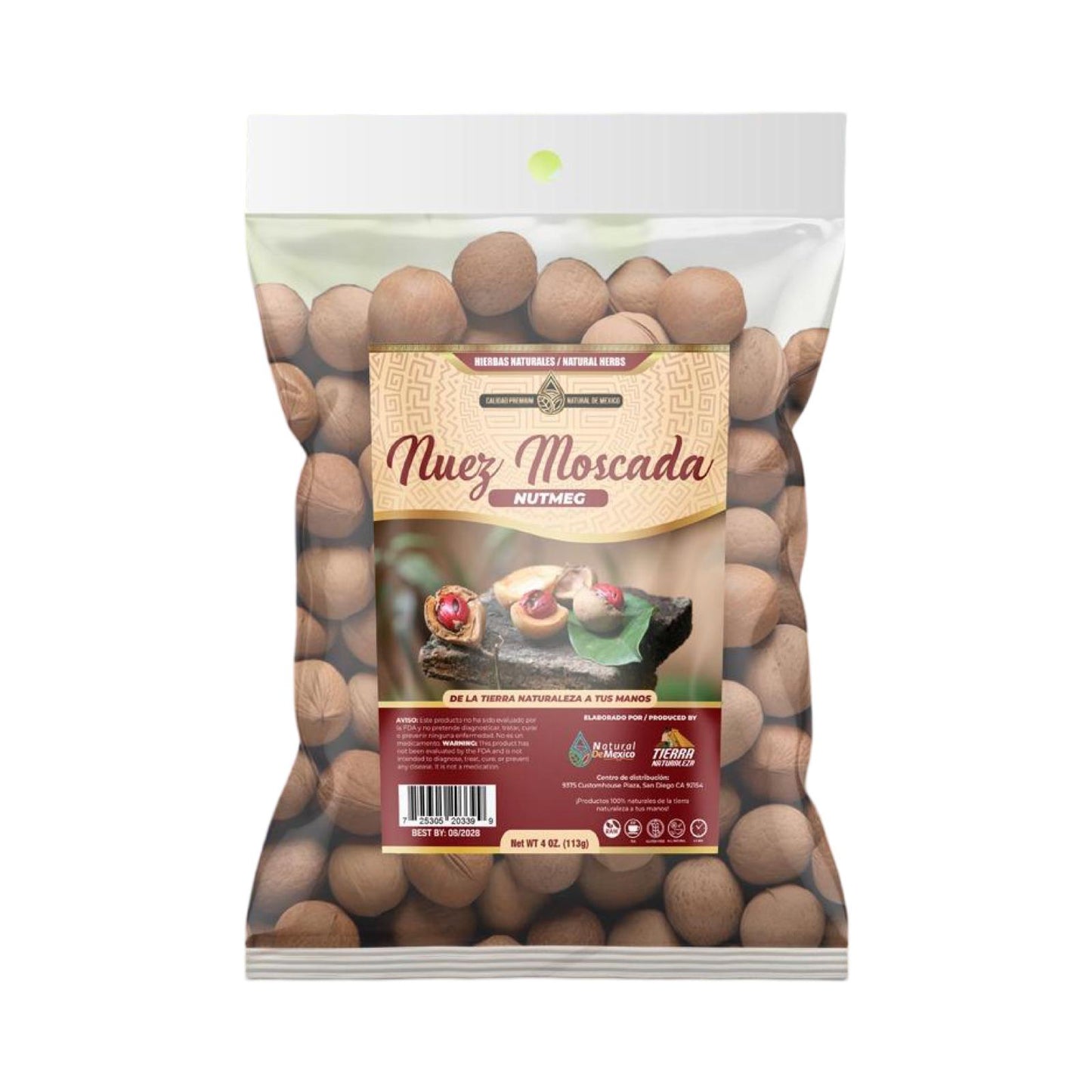 Nuez Moscada 4 Oz. Nutmeg Natural Organic