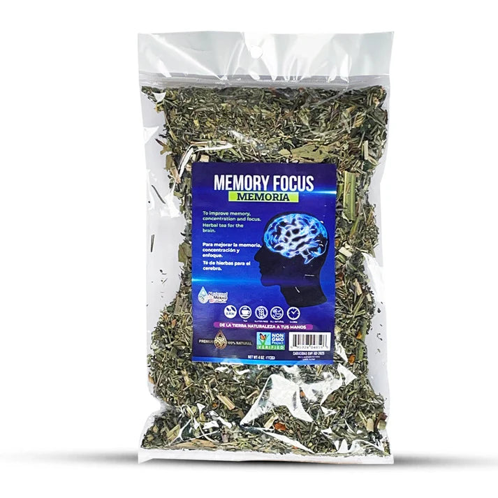 Compuesto Herbal Memoria Memory Focus 4 onzas Te Tea 4 Oz.