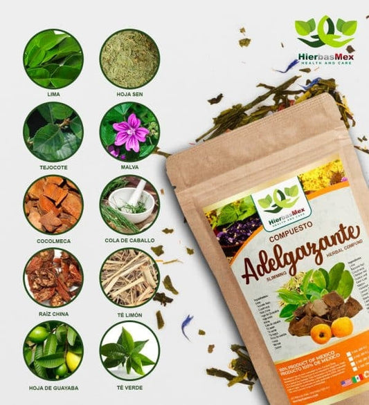 Compuesto Herbal Te Adelgazante Herbal Compound 100% Natural Wild Crafted