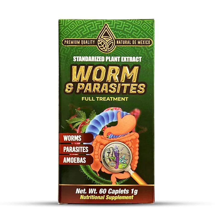 Suplemento Saca Lombrices Worm Supplement 60 Caplets