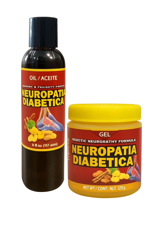 Aceite 6 fl oz y Gel 125gr Neuropatia Diabetica Diabetic Neuropathy Super Combo