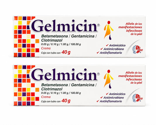 2 Pack Gelmicin Crema Compuesto 50mg