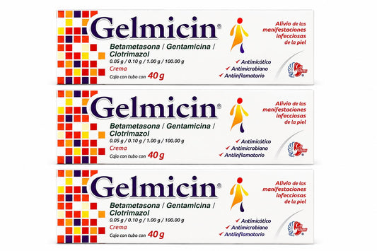 3 Pack Gelmicin Crema Compuesto 50mg