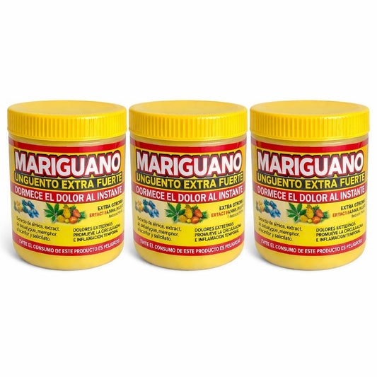 3 Pack Pomada Gel Mari Amarillo 125gr.