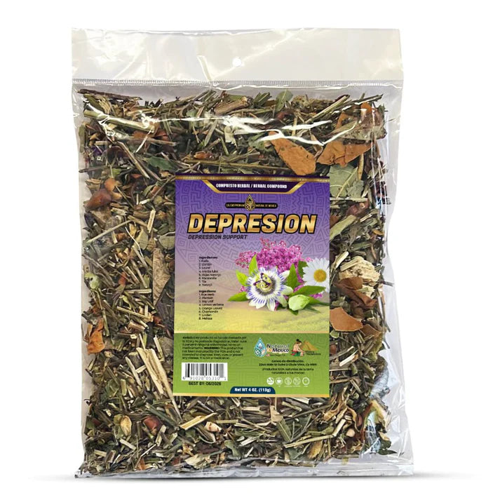 Compuesto Herbal Depresion 4 onzas Te Tea 4 Oz. Depression Tea