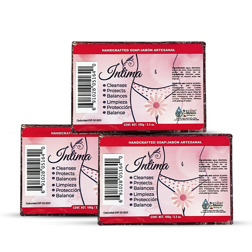 Intima Mujer Soap Bar Jabon de Barra 3 pack