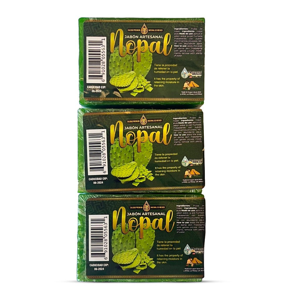 Jabon de Barra Nopal 3 Pack