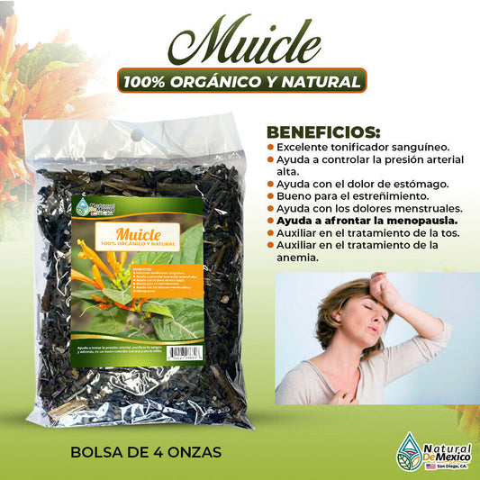 Muicle Muycle Ayuda a reducir los síntomas de la menopausia 4 onzas - 113 gramos